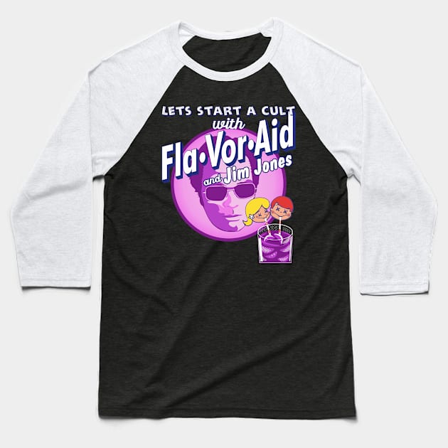 Jim Jones Flavor Aid Baseball T-Shirt by Renegade Rags